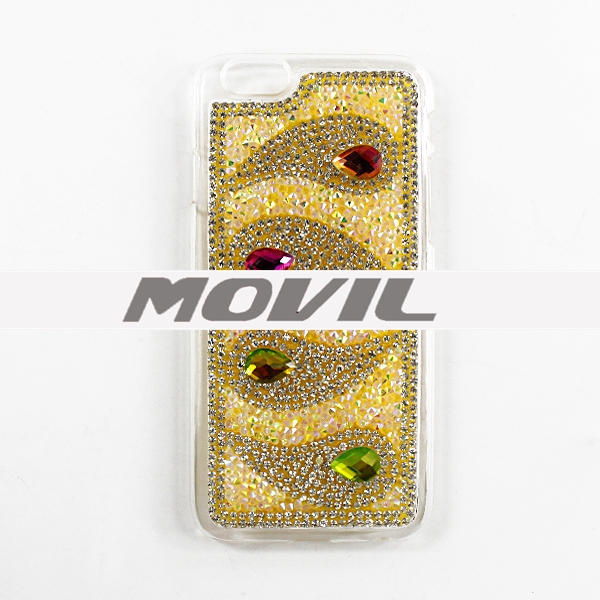 NP-2434 Bling TPU con diamante para el iPhone 6-14